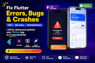 fix flutter errors, bugs and crashes in your flutter app