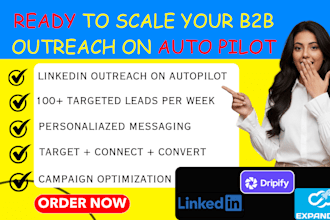automate linkedin outreach with expandi, sales navigator , dripify and skylead