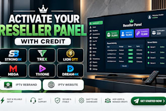 activate reseller panel strong8k ott panel dream4k tivione trex with app rebrand