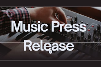 write and distribute a professional music press release for producers