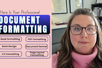 do ms word formatting, document formatting, fix formatting errors professionally
