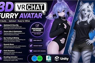 design full optimize and upload your model to vrchat