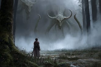 design cinematic horror fantasy character art