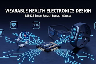 design wearable health electronics with esp32 rings, bands, glasses, and iot
