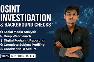 do social media, osint investigation, and background checks