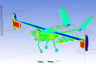 do cfd flow and fea stress analysis on your uav drone