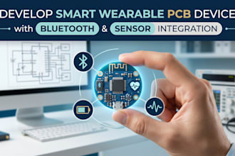 develop smart wearable pcb device with bluetooth and sensor integration
