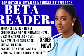 alpha and beta read romance, critique mystery sci fi fiction horror thriller