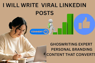 be your linkedin ghostwriter providing the best posts