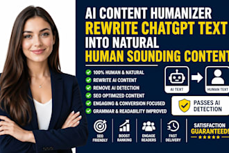 ai content humanizer rewrite chatgpt text into natural human sounding content