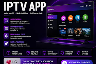 develop lg webos iptv player for lg smart tv