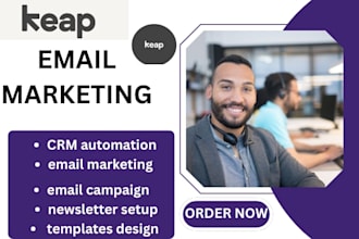 setup keap CRM automation keap email automation and keap email marketing
