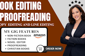 proofread, copy edit, line editing for your christian books, novel and memoir