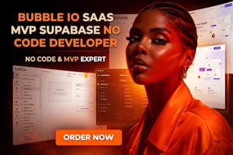 bubble io saas mvp supabase no code developer