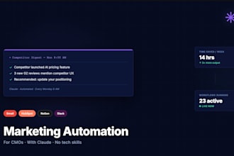 teach cmos marketing automation with claude step by step