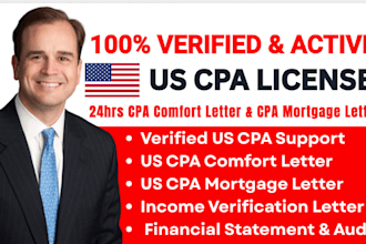 us CPA license US CPA comfort letter CPA mortgage letter