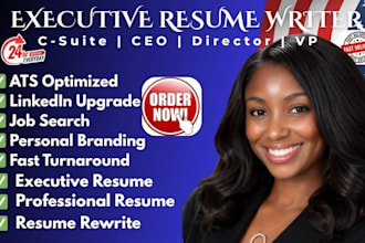 write a high impact executive resume for leadership roles