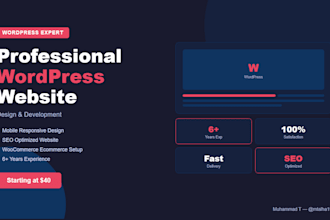 design a professional wordpress website for your business