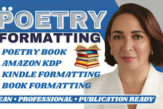 format your poetry book for amazon KDP print and kindle