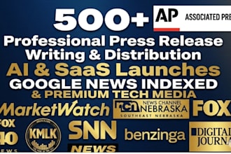 do ai and saas press release distribution to google news and tech media