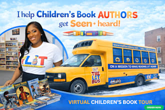 promote your childrens book on a virtual book tour