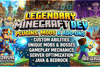 custom minecraft mod minecraft plugins custom mods addons for java and bedrock