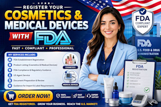 register your cosmetics and medical devices with fda