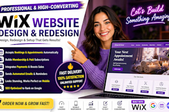 build wix business website redesign wix website fix wix website design wix SEO
