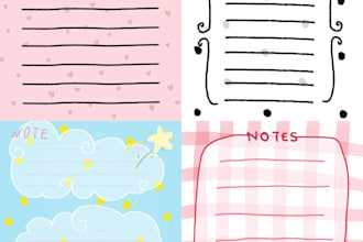 design notepad or digital planner