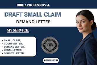 draft small claim demand letter court letter dispute legal letter