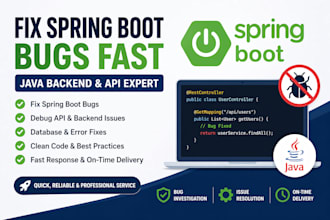 debug and fix your java spring boot application bugs