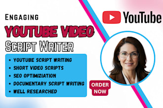 be your youtube video script writer, faceless engaging video scripwriter