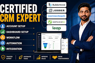 setup buildertrend jobber crm connectteam servicem8 automation leap integration