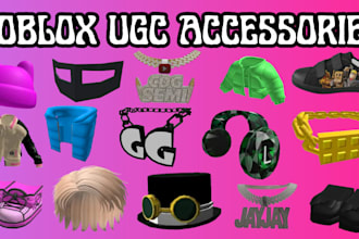 design roblox ugc accessories chain, hair, necklace, and layered clothing
