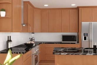 design kitchen bath wardrobe cad with 3d renders in 2020 design prokitchen