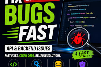 fix backend bugs, laravel issues, and API errors fast