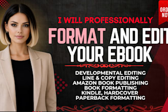do ebook editing, formatting and publishing for amazon kdp draft2digital or lulu
