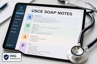 write usce soap notes for imgs on clinical rotations