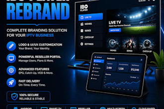 rebrand ibo player app with your logo and portal
