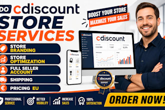 do cdiscount store branding optimization full seller account shipping pricing eu