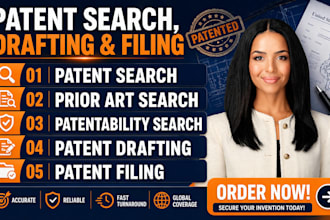 do patent search, prior art and patentability search for your invention
