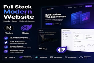 full stack modern website