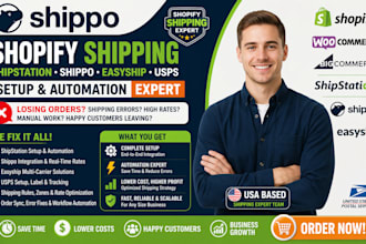 setup shopify shipping via shipstation shippo easyship usps order expert