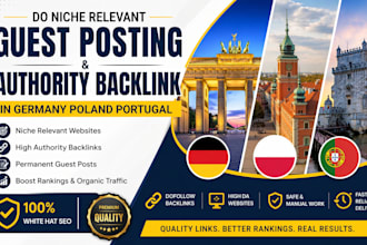 do niche relevant guest posting and authority backlink in germany poland portuga