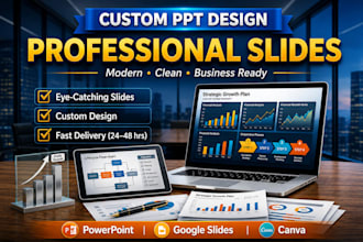 design professional powerpoint presentation and PPT slides