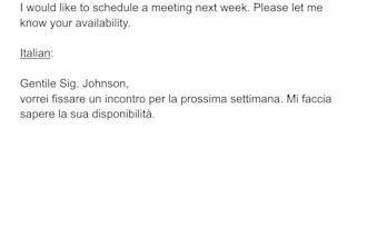 write professional emails in english, italian or spanish