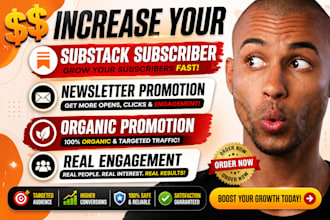 promote substack newsletter, substack growth, email list growth and  marketing