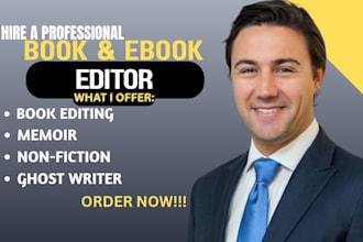 edit your memoir, autobiography, fiction, and nonfiction books and ebooks