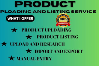 shopify data entry, upload content, and product listings