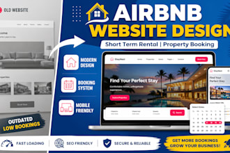 create airbnb website for short term rental and property booking